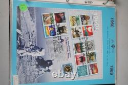 US 1990s-2000s PUGH HAND PAINTED COLLECTION OF 32 JUMBO FDCs STORED IN ALBUM