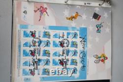 US 1990s-2000s PUGH HAND PAINTED COLLECTION OF 32 JUMBO FDCs STORED IN ALBUM