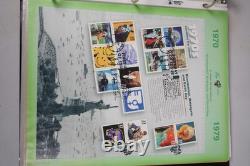 US 1990s-2000s PUGH HAND PAINTED COLLECTION OF 32 JUMBO FDCs STORED IN ALBUM