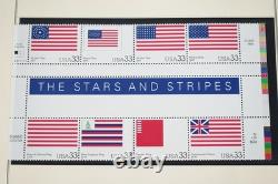 US 2000s COLLECTION OF 112 GUTTER PAIRS & BLOCKS ALL MNH STORED IN SCOTT ALBUM