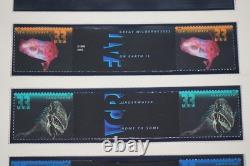 US 2000s COLLECTION OF 112 GUTTER PAIRS & BLOCKS ALL MNH STORED IN SCOTT ALBUM