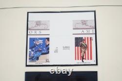 US 2000s COLLECTION OF 112 GUTTER PAIRS & BLOCKS ALL MNH STORED IN SCOTT ALBUM