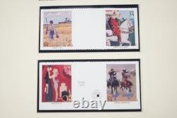 US 2000s COLLECTION OF 112 GUTTER PAIRS & BLOCKS ALL MNH STORED IN SCOTT ALBUM