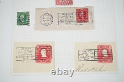 US 20th CENTURY CANCELLATIONS COLLECTION OF 1,200+ STAMPS STORED IN ALBUM