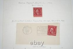 US 20th CENTURY CANCELLATIONS COLLECTION OF 1,200+ STAMPS STORED IN ALBUM