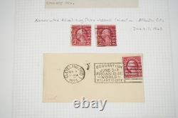 US 20th CENTURY CANCELLATIONS COLLECTION OF 1,200+ STAMPS STORED IN ALBUM