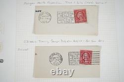 US 20th CENTURY CANCELLATIONS COLLECTION OF 1,200+ STAMPS STORED IN ALBUM