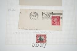 US 20th CENTURY CANCELLATIONS COLLECTION OF 1,200+ STAMPS STORED IN ALBUM