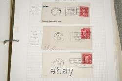 US 20th CENTURY CANCELLATIONS COLLECTION OF 1,200+ STAMPS STORED IN ALBUM