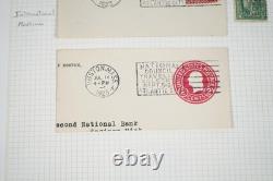 US 20th CENTURY CANCELLATIONS COLLECTION OF 1,200+ STAMPS STORED IN ALBUM