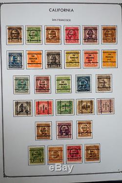 US Bureau Masterful Pre-Cancel Stamp Collection in Four Albums