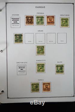 US Bureau Masterful Pre-Cancel Stamp Collection in Four Albums