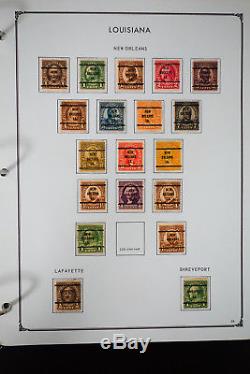 US Bureau Masterful Pre-Cancel Stamp Collection in Four Albums