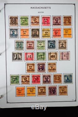 US Bureau Masterful Pre-Cancel Stamp Collection in Four Albums