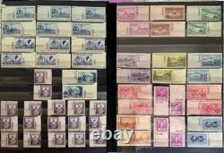 US COLLECTION of 950 Stamps with PLATE NUMBERS, All Mint Never Hinged, LOOK & READ