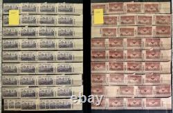 US COLLECTION of 950 Stamps with PLATE NUMBERS, All Mint Never Hinged, LOOK & READ