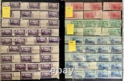 US COLLECTION of 950 Stamps with PLATE NUMBERS, All Mint Never Hinged, LOOK & READ