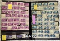 US COLLECTION of 950 Stamps with PLATE NUMBERS, All Mint Never Hinged, LOOK & READ
