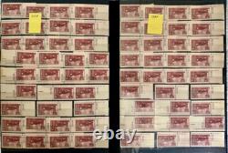 US COLLECTION of 950 Stamps with PLATE NUMBERS, All Mint Never Hinged, LOOK & READ