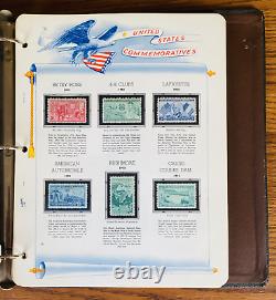 US COMMEMORATIVE STAMP ALBUM COLLECTION 1950-1983 MNH on 46 WHITE ACE PAGES