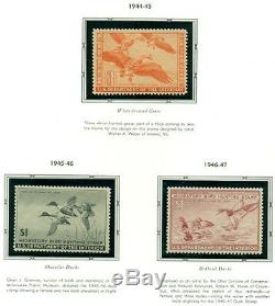 US DUCK STAMP COLLECTION #RW1-73, Complete to 2006, NH in album Scott $5,779