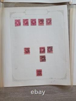 US High Value Used Stamp Collection in Scott Album Pages. Unwatermarked Lot