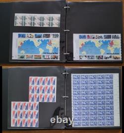 US MNH Stamps Collection- Sheets, Blocks & More 30 Stock Pages In Scott Binder