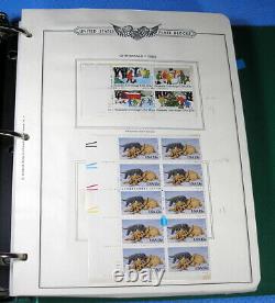 US MNH plate # block collection 1981-1990 face value $534, big lot in album