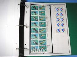 US MNH plate # block collection 1981-1990 face value $534, big lot in album