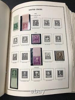 US Mint Collection In Album 1940's-1989 Mostly Complete Mint Never Hinged