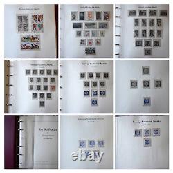 US Mint Never Hinged Stamp Collection in Hingeless Album FV +300