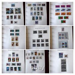 US Mint Never Hinged Stamp Collection in Hingeless Album FV +300