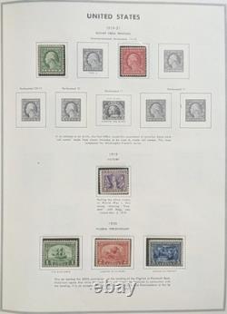 US Mint Stamp Collection 1919-70s Album NH Washington Franklin Prexies Airmail