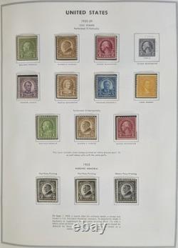 US Mint Stamp Collection 1919-70s Album NH Washington Franklin Prexies Airmail