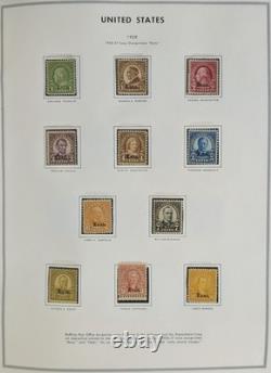 US Mint Stamp Collection 1919-70s Album NH Washington Franklin Prexies Airmail