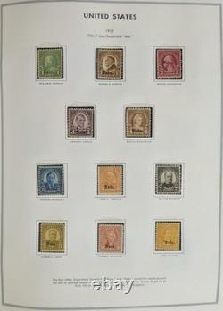 US Mint Stamp Collection 1919-70s Album NH Washington Franklin Prexies Airmail