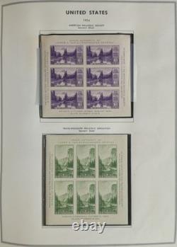 US Mint Stamp Collection 1919-70s Album NH Washington Franklin Prexies Airmail