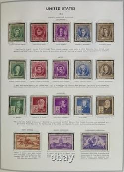 US Mint Stamp Collection 1919-70s Album NH Washington Franklin Prexies Airmail