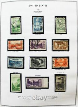 US Mint and Used Stamps Collection in Two Harris Liberty Albums