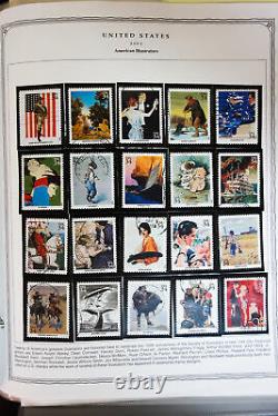 US Modern Used Stamp Collection 1980-2003 in Scott Album