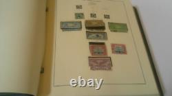 US National Stamp Album with Air Post Revenue Envelope & other BOB Stamps