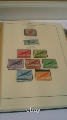 US National Stamp Album with Air Post Revenue Envelope & other BOB Stamps