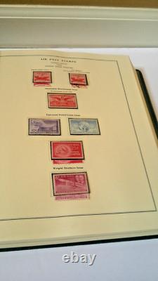 US National Stamp Album with Air Post Revenue Envelope & other BOB Stamps
