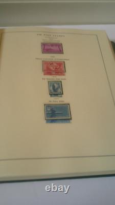 US National Stamp Album with Air Post Revenue Envelope & other BOB Stamps