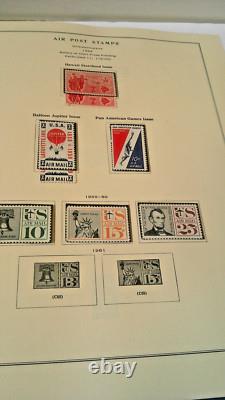 US National Stamp Album with Air Post Revenue Envelope & other BOB Stamps