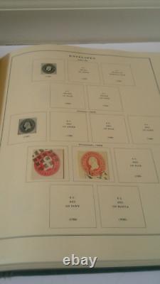 US National Stamp Album with Air Post Revenue Envelope & other BOB Stamps