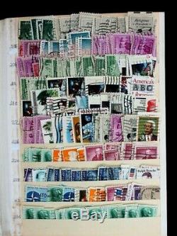 US Old Stamp Collection 5,000+ Used Extremley Overstuffed ELBE Stock Book Album