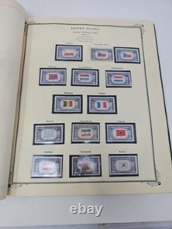 US Postage Stamp Album American With Stamps 1847-1952 Lincoln Washington