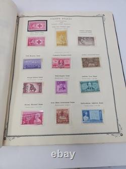 US Postage Stamp Album American With Stamps 1847-1952 Lincoln Washington