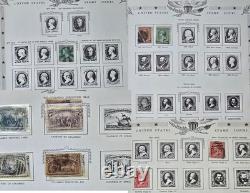 US Postage Stamp Collection in Vintage The Capitol United States Stamp Album
